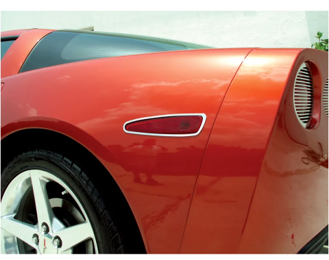 Corvette Side Mark Light Bezels - Ss Except Z06, 2005-2010