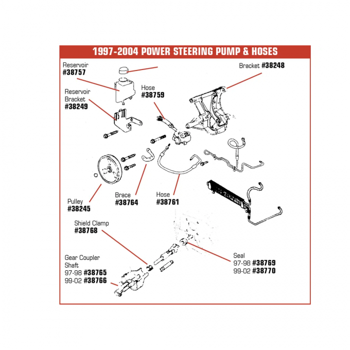 Corvette Power Steering Fluid Reservoir, 1997-2004