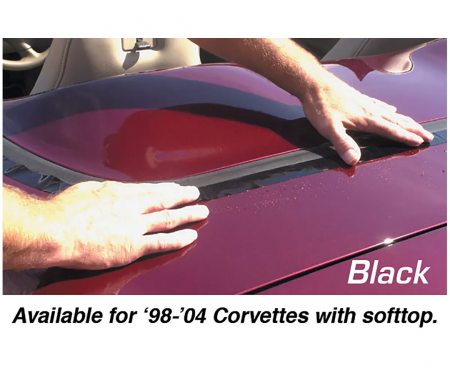 Corvette Deck Lid Protector, Softtop Black, 1998-2004