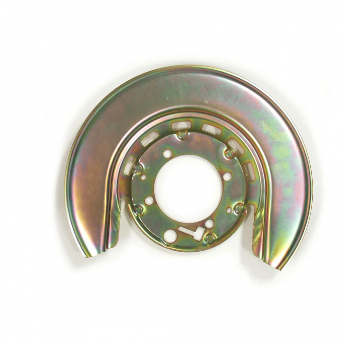 Corvette Rear Rotor Shield, Gold Left, Correct, 1976-1982