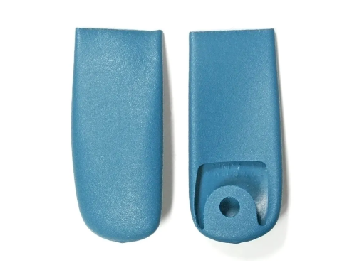 Corvette Shoulder Harness End Covers, Blue, 1966-1967