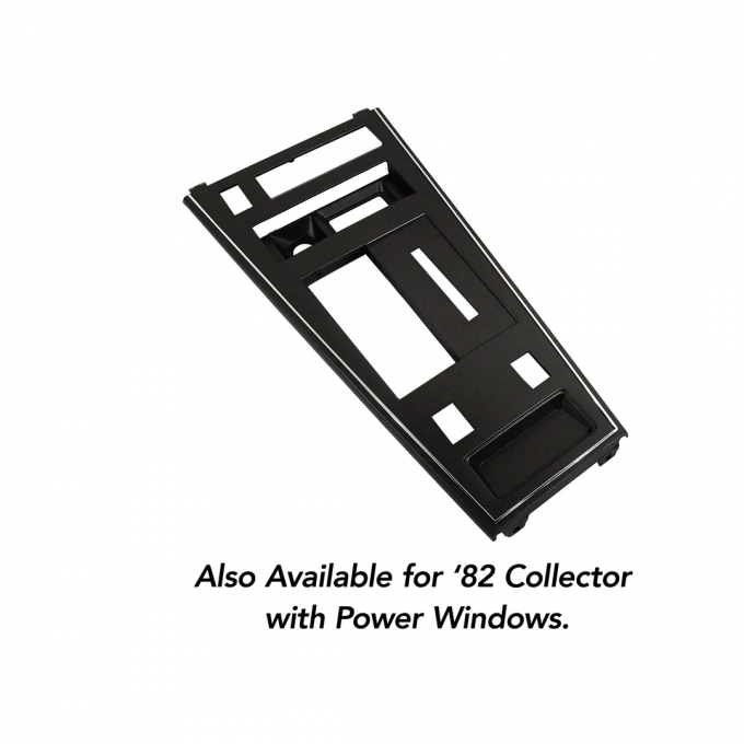Corvette Shift Console Plate, Collector with Pw, 1982