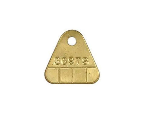 Corvette Carb Id Tag, 3697S 250HP, 1964-1965