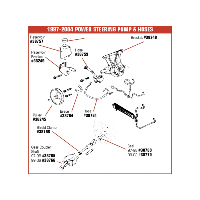 Corvette Steering Column Seal, 1997-1998