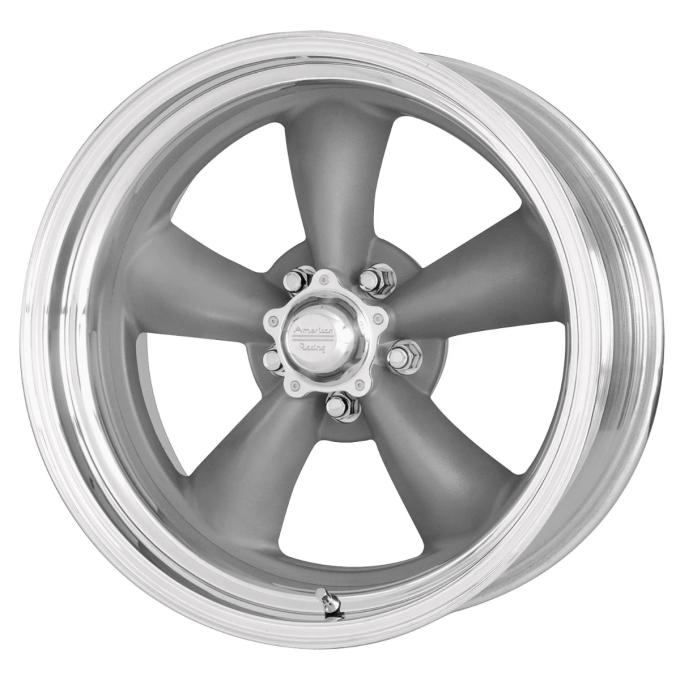 American Racing 18x7 VN215 Classic Torq Thrust II Gray/Machined 5x5 bolt 4.24" back 308144