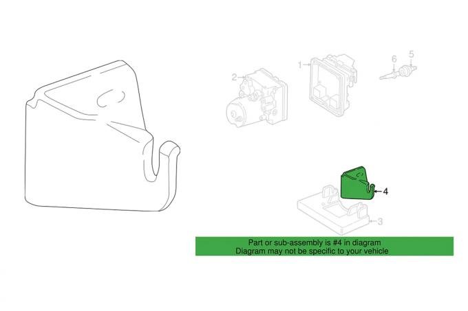 Corvette ABS Pump Bracket, 1997-2003