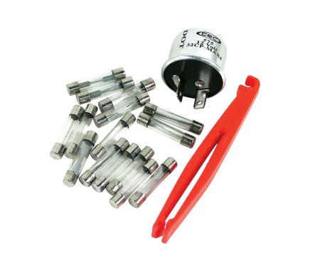 Corvette Fuse & Flasher Kit, 17 Piece, 1964-1966