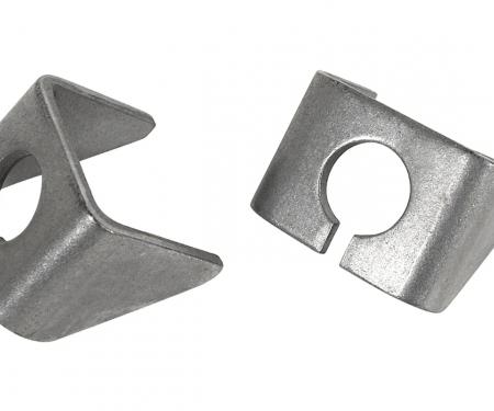 Corvette Prk Brk Cbl Brackets, Trail Arm Frt, 1965-1967