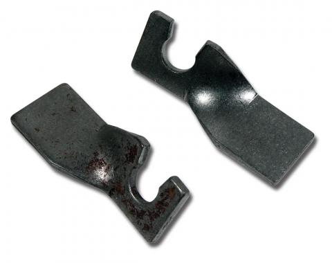 Corvette Prk Brk Cbl Brackets, Rear on T-Arm, 1965-1967