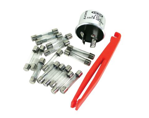 Corvette Fuse & Flasher Kit, 17 Piece, 1964-1966