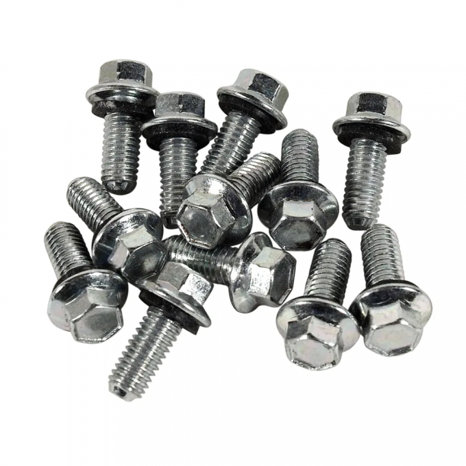 Corvette Gas Neck to Tank Screws, 12 Piece Set, 1975-1977