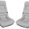 CA 1978-1982 Chevrolet Corvette Mounted Leather Seat Covers Leather/Vinyl Original 4" Bolster
