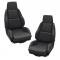 CA 1984-1988 Chevrolet Corvette Mounted Leather Seat Covers Standard No Perforations