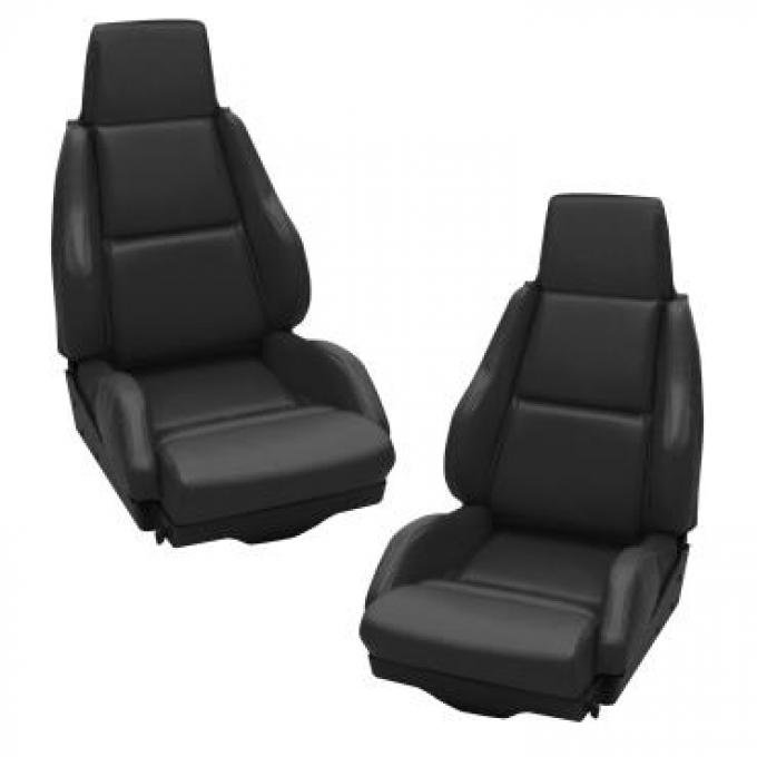 CA 1984-1988 Chevrolet Corvette Mounted Leather Seat Covers Standard No Perforations