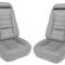 Corvette America 1973-1974 Chevrolet Corvette Leather Seat Covers Leather/Vinyl Original