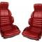 CA 1989-1990 Chevrolet Corvette Leather Seat Covers Sport