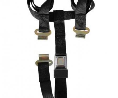 Corvette T-Top & Luggage Strap, Black, 1968-1982