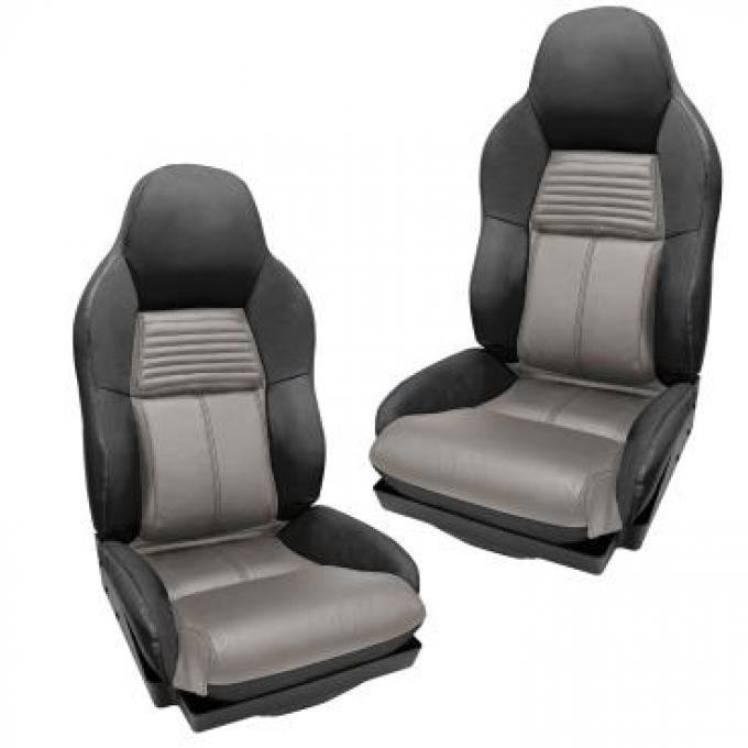 Corvette Custom Leather Seat Covers, Stand 100%, 1994-1996