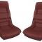 CA 1978-1982 Chevrolet Corvette Mounted Leather Seat Covers Leather/Vinyl Original 4" Bolster