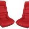 CA 1978-1982 Chevrolet Corvette Mounted Leather Seat Covers Leather/Vinyl Original 4" Bolster