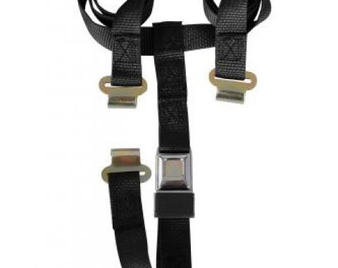 Corvette T-Top & Luggage Strap, Black, 1968-1982