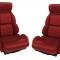 CA 1989-1992 Chevrolet Corvette Mounted Leather Seat Covers Standard