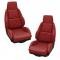 CA 1984-1988 Chevrolet Corvette Mounted Leather Seat Covers Standard No Perforations