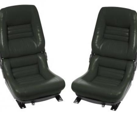 CA 1978-1982 Chevrolet Corvette Mounted Leather Seat Covers Leather/Vinyl Original 2" Bolster