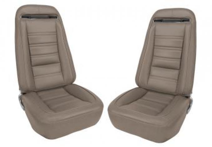 Corvette America 1973-1974 Chevrolet Corvette Leather Seat Covers Leather/Vinyl Original