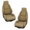 Corvette America 1984-1988 Chevrolet Corvette Mounted Leather Seat Covers Standard No Perforations