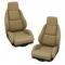 CA 1984-1988 Chevrolet Corvette Mounted Leather Seat Covers Standard No Perforations
