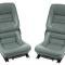 CA 1978-1982 Chevrolet Corvette Mounted Leather Seat Covers Leather/Vinyl Original 4" Bolster