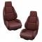 CA 1984-1988 Chevrolet Corvette Mounted Leather Seat Covers Standard No Perforations