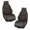 CA 1984-1988 Chevrolet Corvette Mounted Leather Seat Covers Standard No Perforations
