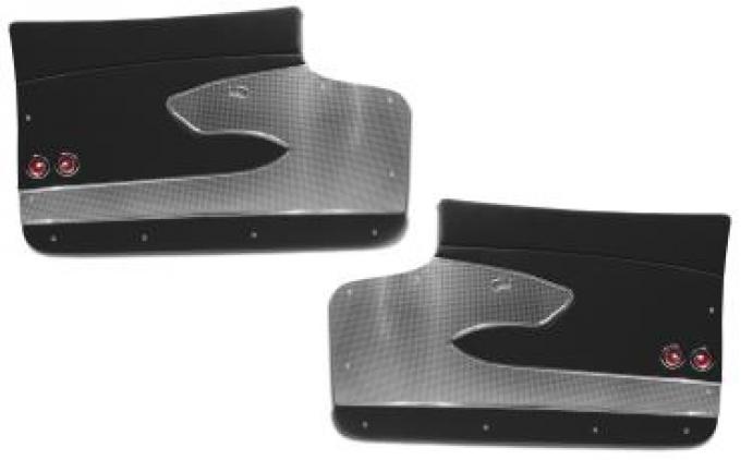 Corvette Door Panels, Deluxe, Black (20), 1959