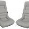 CA 1978-1982 Chevrolet Corvette Mounted Leather Seat Covers Leather/Vinyl Original 4" Bolster