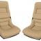 CA 1978-1982 Chevrolet Corvette Mounted Leather Seat Covers Leather/Vinyl Original 4" Bolster