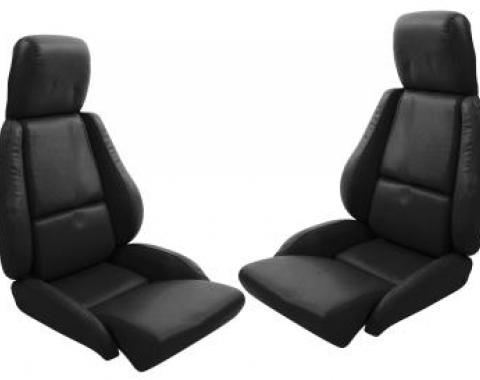 CA 1984-1988 Chevrolet Corvette Leather Like Seat Covers Standard No Perforations
