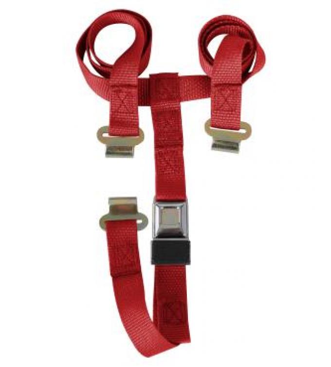 Corvette T-Top & Luggage Strap, Red, 1968-1982