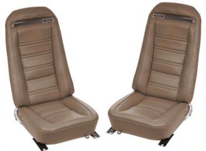 Corvette America 1972 Chevrolet Corvette Leather Seat Covers Leather/Vinyl Original