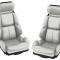 Corvette America 1989-1992 Chevrolet Corvette Mounted Leather Like Seat Covers Standard