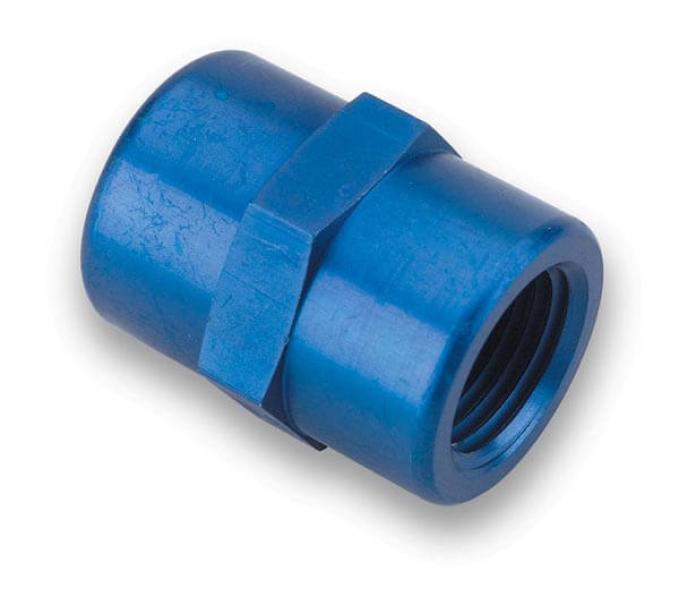 Earl's 1/8" NPT to 1/8" NPT Female Coupling 991001ERL