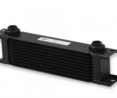 Earl's UltraPro Oil Cooler, Black, 10 Rows, Wide Cooler, 10 O-Ring Boss Female Ports 410ERL