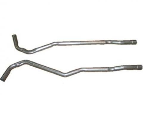 Corvette Secondary Exhaust Pipes, 4 Speed Small Block, 1968-1974