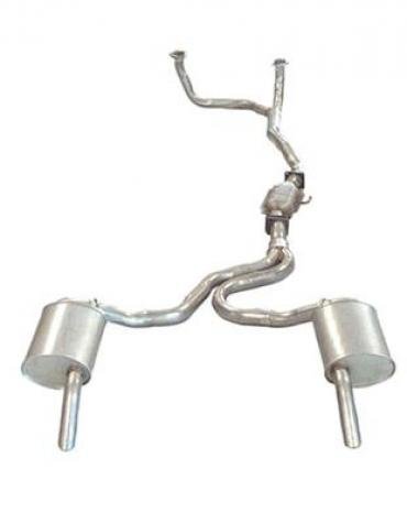Corvette Stock Exhaust System, with 2 1/4" Magnaflow Mufflers, Except