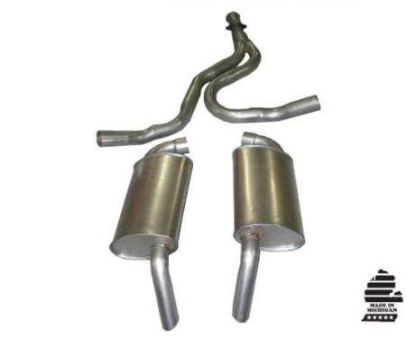 Corvette Exhaust System, Converter Back, 1978-1981