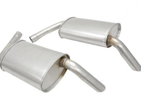 Corvette Mufflers Hideaway, 2 Inch, 1974-1979