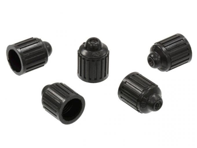 Corvette Valve Stem Cap, Correct Raised Dimple Dill #627, Set of 5, 1960-2004