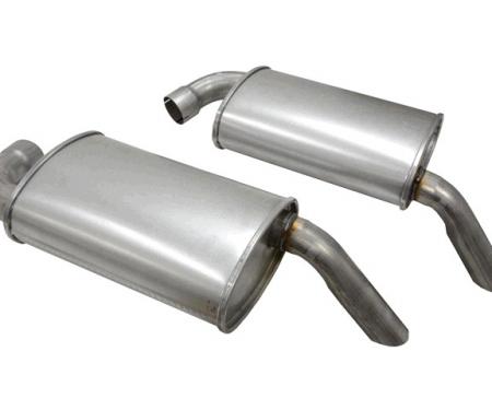 Corvette Mufflers Hideaway, 2 1/2 Inch, (78 L-82 & 79-82 All), 1978-1982