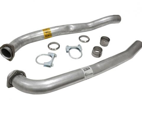 Corvette Exhaust Pipes, Front Big Block Automatic, 1970-1974